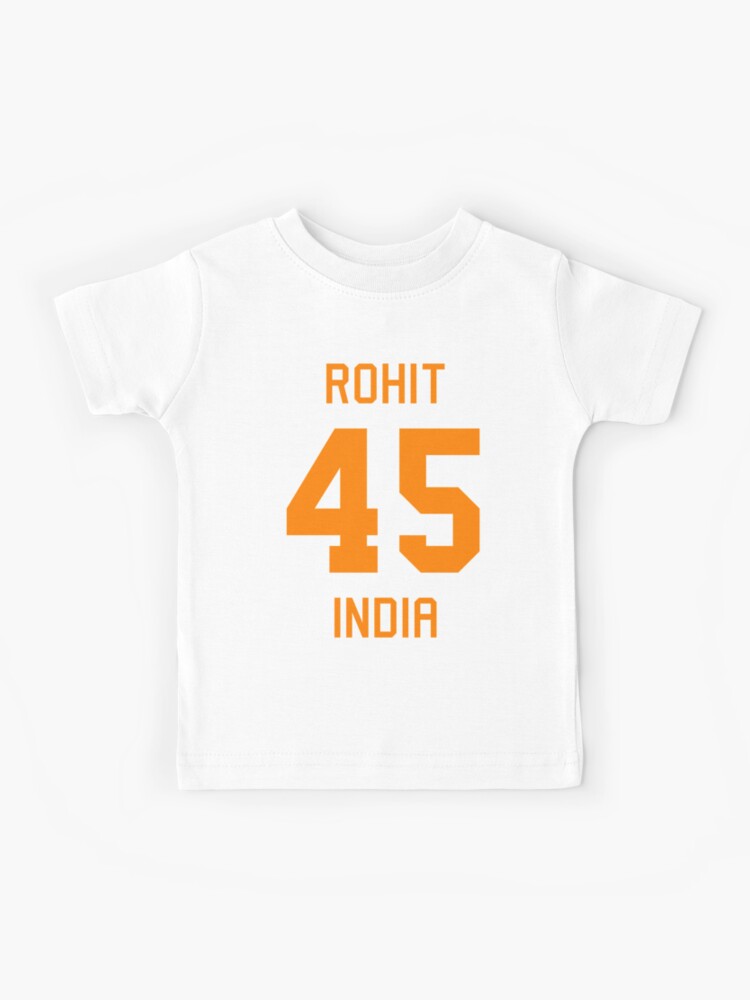 Rohit Sharma 45 Indisches Cricket Trikot Kinder T Shirt