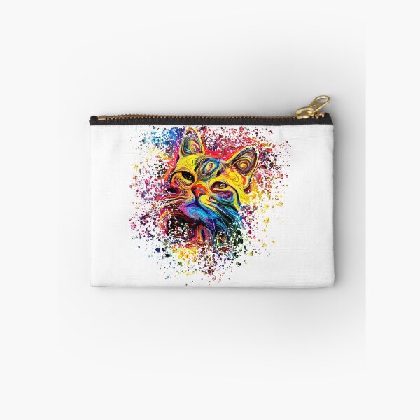 Item preview, Colorful Cat Design | Cute Cat Design | Psychedelic Design | Cat head designed and sold by ColorfulPassion.