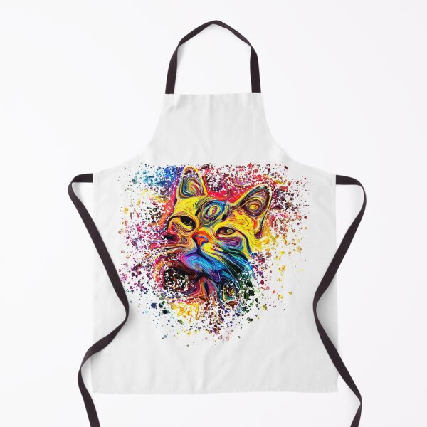 Item preview, Colorful Cat Design | Cute Cat Design | Psychedelic Design | Cat head designed and sold by ColorfulPassion.