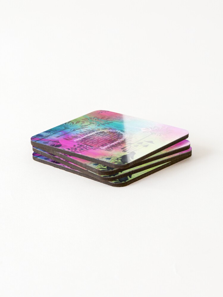 Thumbnail 4 of 5, Coasters (Set of 4), Magical Rabbit designed and sold by YunaR.