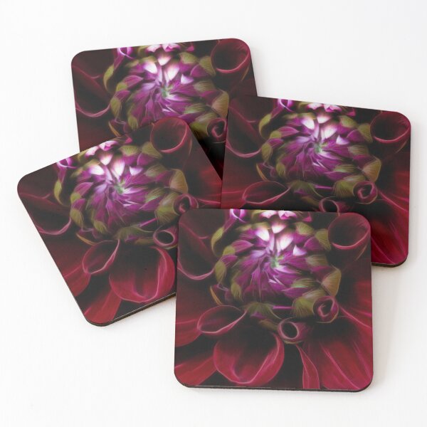 Item preview, Lush Red Velvety flower petals with a Purple center. designed and sold by Kanchan1987.