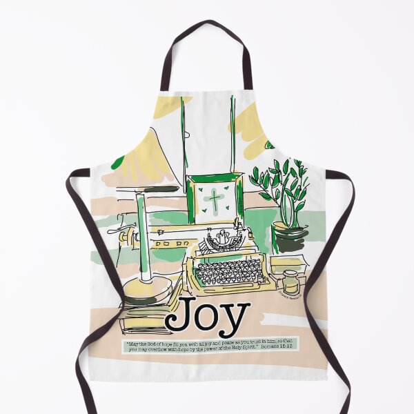 Item preview, Joy - A Serene Office with Bible Scripture Verse Illustration - Christian Faith Based Art designed and sold by GroovyChristian.