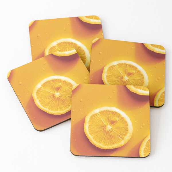 Item preview, Funky Yellow Shadow Citrus Slices Background designed and sold by bubblyshades.