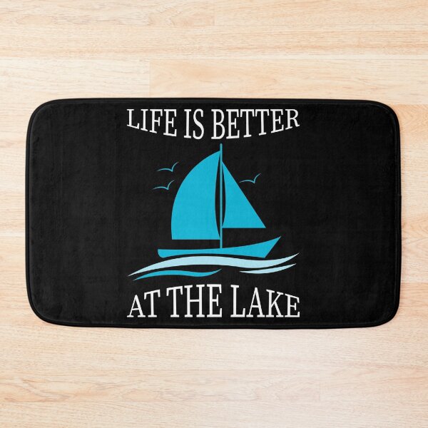 Item preview, Life is better at the Lake Vacation Sailing Seaman designed and sold by blikonie.