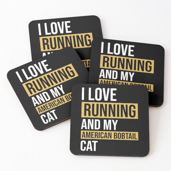 Item preview, I LOVE RUNNING AND MY AMERICAN BOBTAIL CAT - American bobtail Mama | Funny american bobtail Shirt | american bobtail Lover present | american bobtail Gir designed and sold by NewDayDesigns.