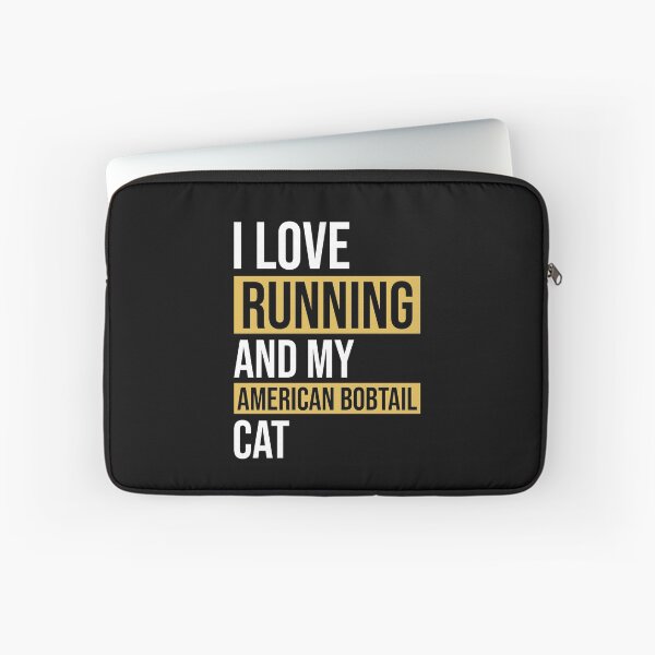 Item preview, I LOVE RUNNING AND MY AMERICAN BOBTAIL CAT - American bobtail Mama | Funny american bobtail Shirt | american bobtail Lover present | american bobtail Gir designed and sold by NewDayDesigns.