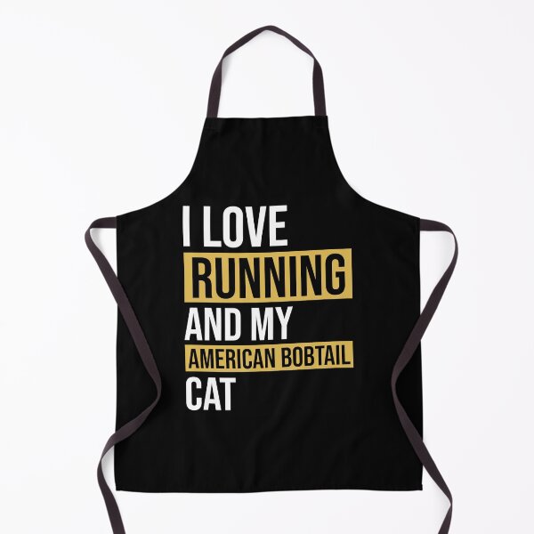 Artikelvorschau, ICH LIEBE LAUFEN UND MEINE AMERIKANISCHE BOBTAIL-KATZE - Amerikanischer Bobtail Mama | Lustiges amerikanisches Bobtail Shirt | amerikanischer Bobtail Liebhaber vorhanden | amerikanischer Bobtail Gir entworfen und verkauft von NewDayDesigns.