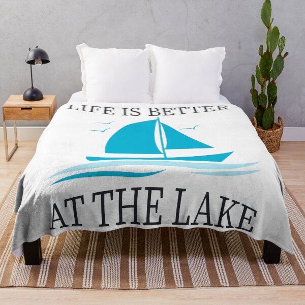 Item preview, Life is better at the Lake Vacation Sailing Seaman designed and sold by blikonie.