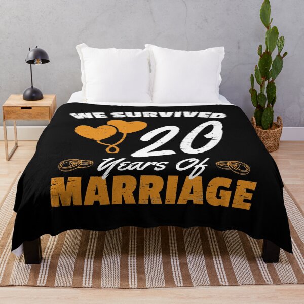 Item preview, We Survived 20 Years Of Marriage Marriage Couple Kiss Love 20th Relationship Wife Married Husband Anniversary Love designed and sold by shirti.
