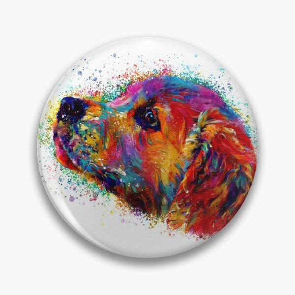 Artikelvorschau, Bunter junger labrador | Labrador Welpe Zeichnung | Gemalte Kunst Labrador | Labradorkopf entworfen und verkauft von ColorfulPassion.