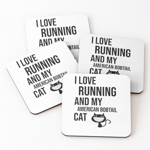 Item preview, I LOVE RUNNING AND MY AMERICAN BOBTAIL CAT - American bobtail Mama | Funny american bobtail Shirt | american bobtail Lover present | american bobtail Gir designed and sold by NewDayDesigns.
