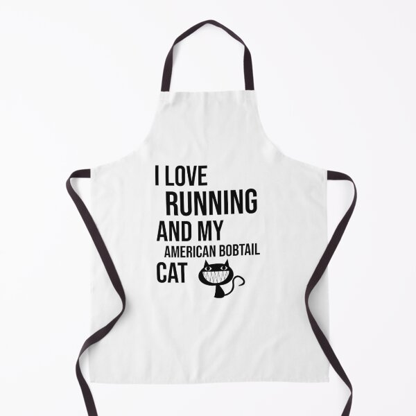 Artikelvorschau, ICH LIEBE LAUFEN UND MEINE AMERIKANISCHE BOBTAIL-KATZE - Amerikanischer Bobtail Mama | Lustiges amerikanisches Bobtail Shirt | amerikanischer Bobtail Liebhaber vorhanden | amerikanischer Bobtail Gir entworfen und verkauft von NewDayDesigns.