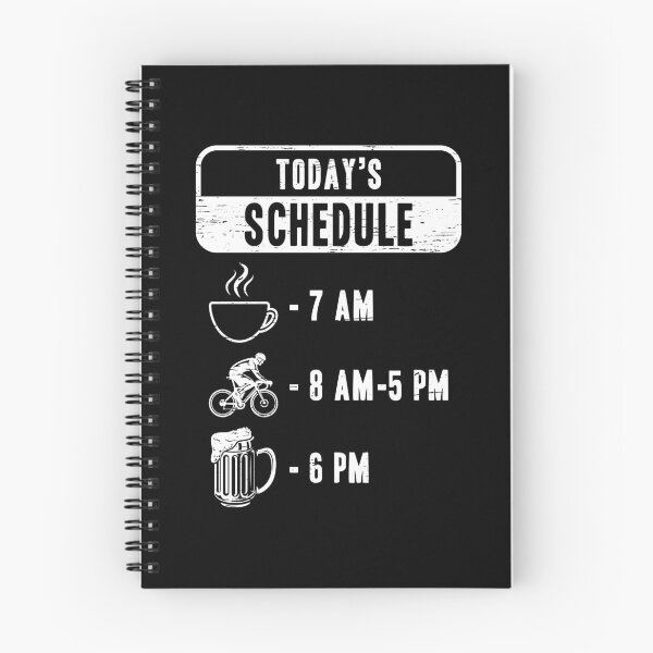 Item preview, Today's Schedule Coffee Biking Beer Pub Cafe Cycling Bike Coffee Bean Drinking Wheel Ride Bicycle Drunkard Travel designed and sold by shirti.
