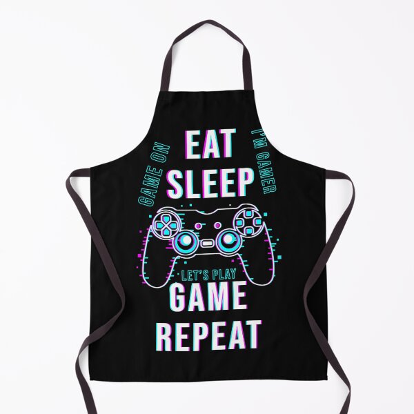 Item preview, Eat Sleep Game Repeat _ Gamers designed and sold by blockshop.