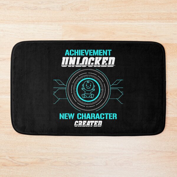 Item preview, Achievement Unlocked New Character Created Pregnant Parent Father Dad Parenting Announcement Gender Reveal Mommy designed and sold by shirti.