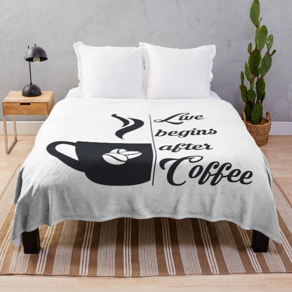 Item preview, Life begins after Coffee Coffee Coffee Bean Caffeine designed and sold by blikonie.