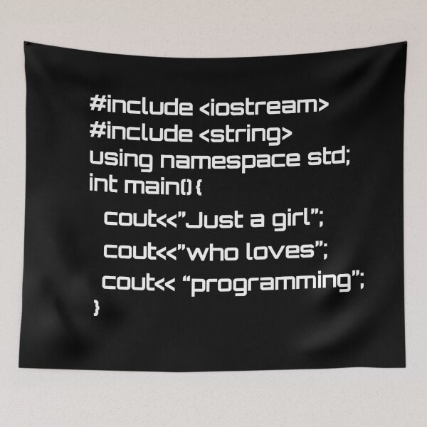 Item preview, Just a girl who loves programming designed and sold by hyggekrog.
