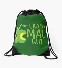 Crazy Mac guy Drawstring Bag