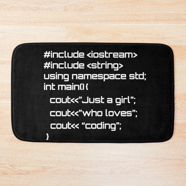 Item preview, Just a girl who loves coding designed and sold by hyggekrog.