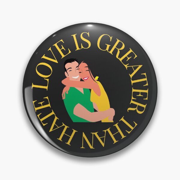 Item preview, LOVE IS GREATER THAN HATE Design designed and sold by LevelUpMerch.