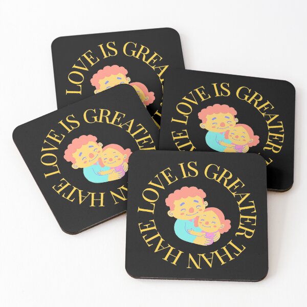Item preview, LOVE IS GREATER THAN HATE Design designed and sold by LevelUpMerch.