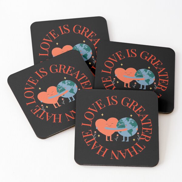 Item preview, LOVE IS GREATER THAN HATE Design designed and sold by LevelUpMerch.