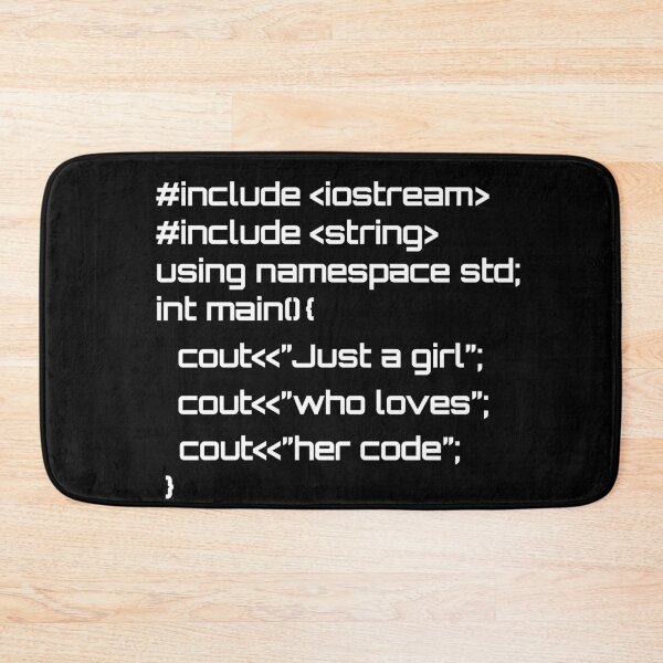 Item preview, Just a girl who loves her code designed and sold by hyggekrog.