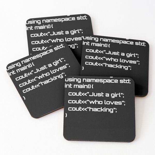 Item preview, Just a girl who loves hacking designed and sold by hyggekrog.