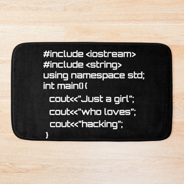 Item preview, Just a girl who loves hacking designed and sold by hyggekrog.