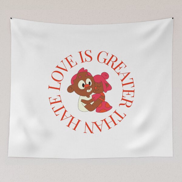 Item preview, LOVE IS GREATER THAN HATE Design designed and sold by LevelUpMerch.