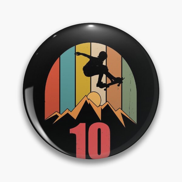 Item preview, 10th Birthday Skateboard Boy Longboarder designed and sold by Ibu83.