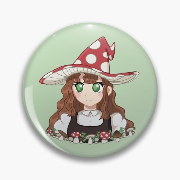 Item preview, Cute Mushroom Witch designed and sold by Ren-UA.