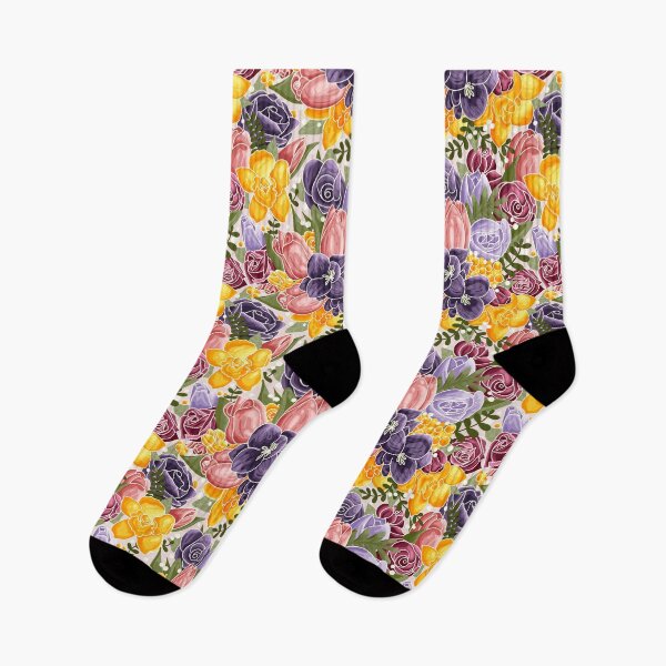 Item preview, Hand-drawn Spring Flowers Pattern designed and sold by Simplulina.