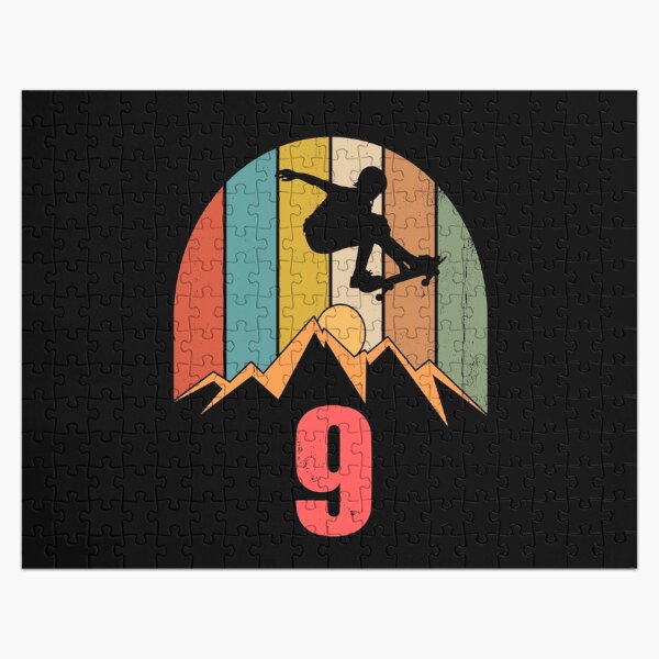 Item preview, 9th Birthday Skateboard Boy Longboarder designed and sold by Ibu83.