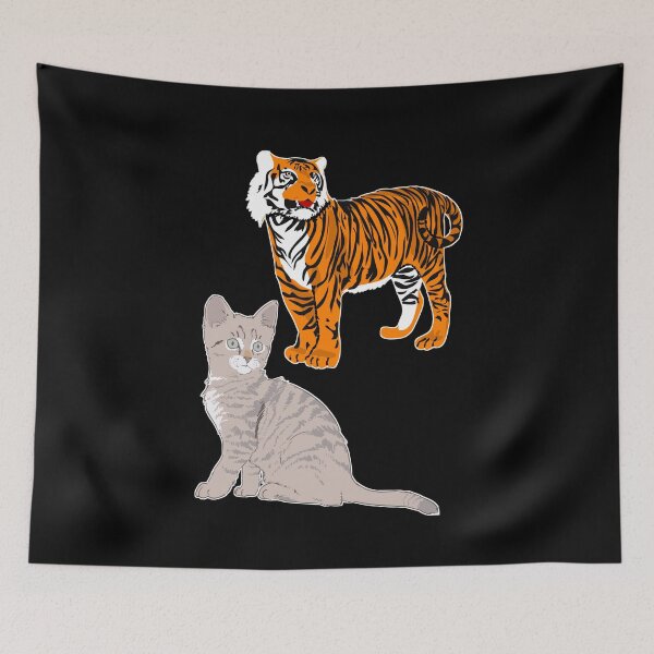 Item preview, Cat And Tiger designed and sold by sasijaya.
