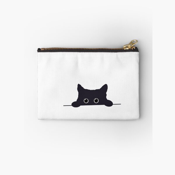 Item preview, Black cat peeking designed and sold by BubblyRoseshop.