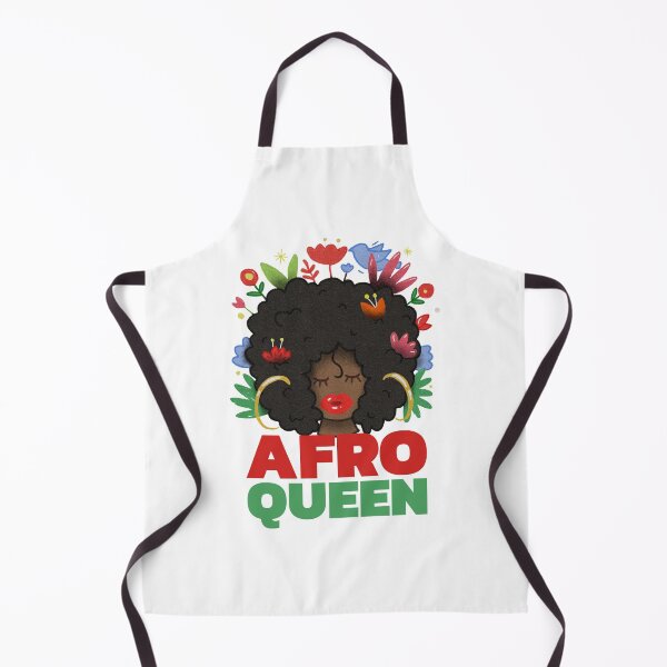 Item preview, Afro Queen And Flowers designed and sold by curledup-cat.