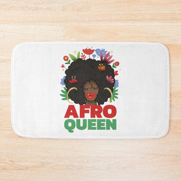Item preview, Afro Queen And Flowers designed and sold by curledup-cat.