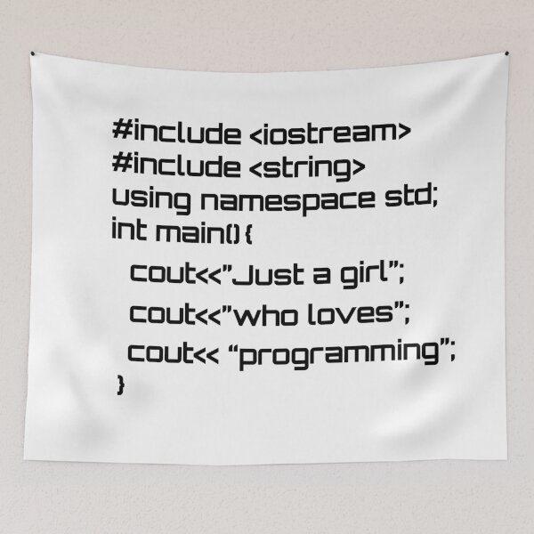 Item preview, Just a girl who loves programming designed and sold by hyggekrog.
