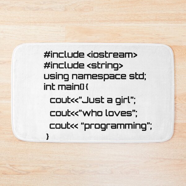 Item preview, Just a girl who loves programming designed and sold by hyggekrog.