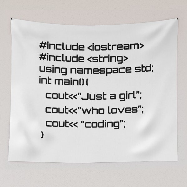 Item preview, Just a girl who loves coding designed and sold by hyggekrog.