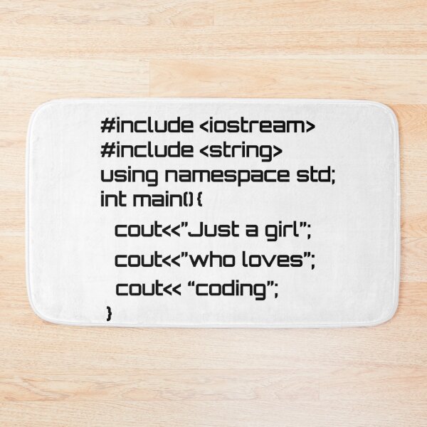 Item preview, Just a girl who loves coding designed and sold by hyggekrog.