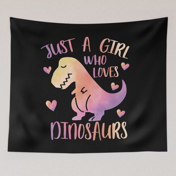 Item preview, Just a Girl who loves Dinosaurs designed and sold by PrettyPittie Shop.