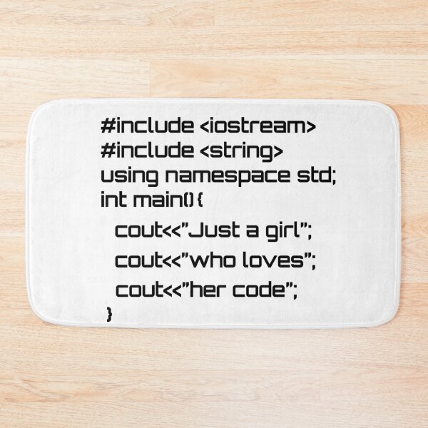 Item preview, Just a girl who loves her code designed and sold by hyggekrog.