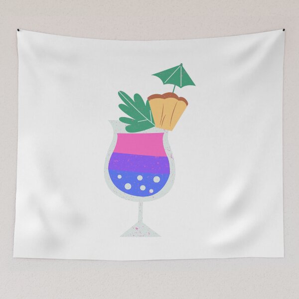 Item preview, Pastel Discreet Bisexual Pride Cocktail Drink designed and sold by meicha.