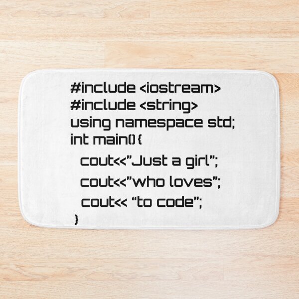 Item preview, Just a girl who loves to code designed and sold by hyggekrog.