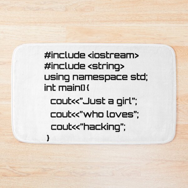 Item preview, Just a girl who loves hacking designed and sold by hyggekrog.