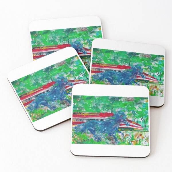 Item preview, HORSE and TRAIN - watercolor painting designed and sold by lautir.