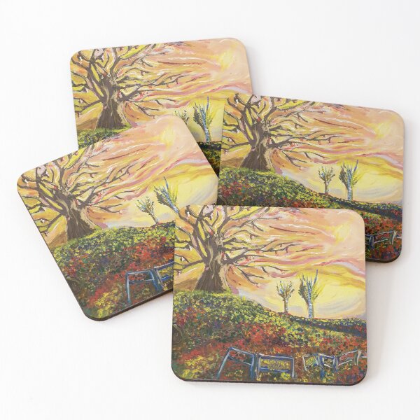 Item preview, Sunrise Acrylic Painting Inspired by Van Gogh - By Even Benløs designed and sold by Benlaus.