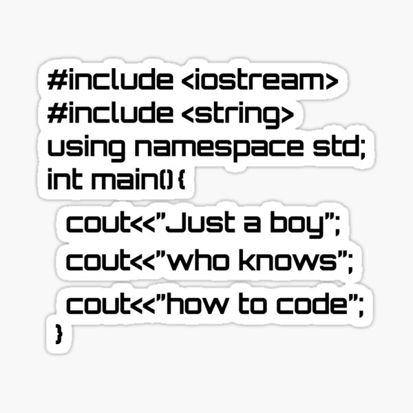 Just a girl who knows how to code Sticker